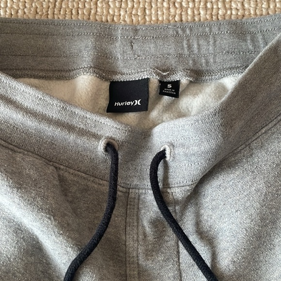 Men’s Hurley size S light grey jogger sweatpants - Picture 2 of 7